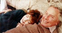 With his daughter, Roxanna